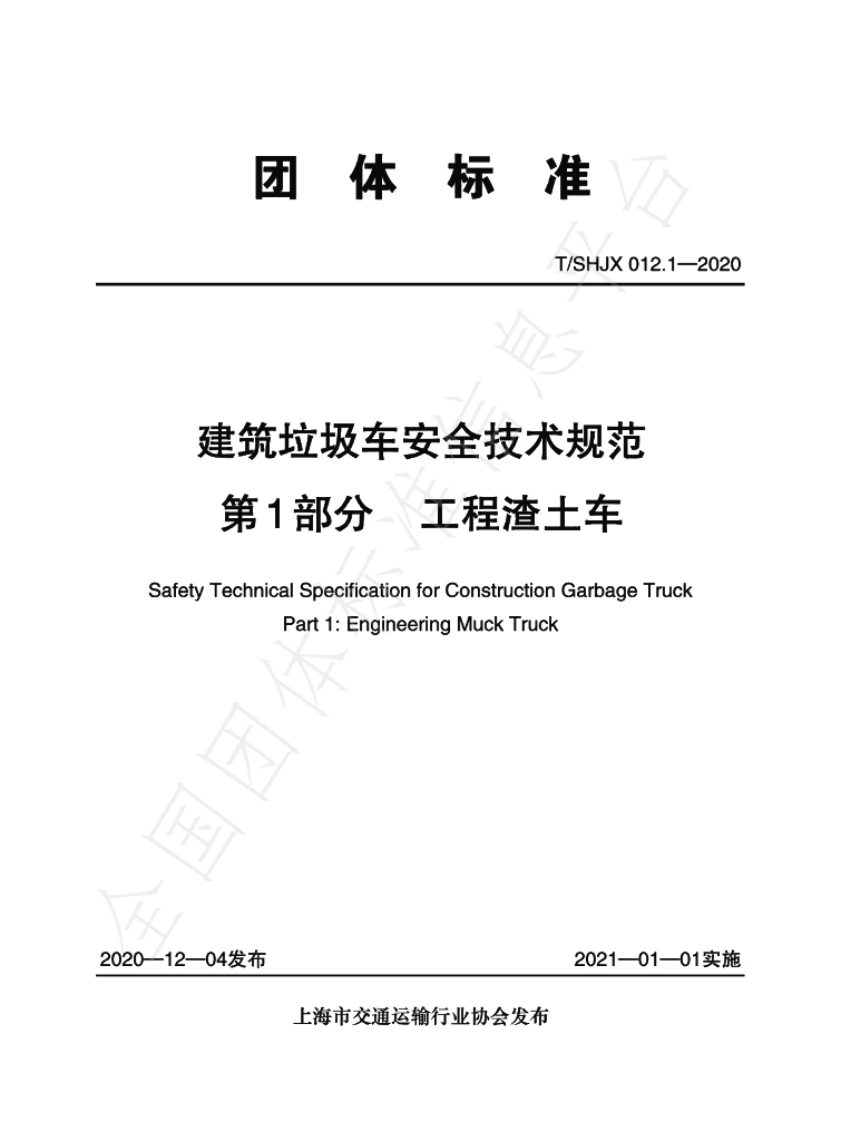T/SHJX 012.1-2020 标准预览