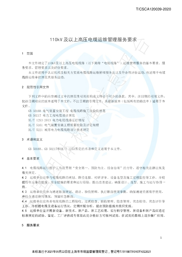 T/CSCA 120039-2020 标准预览