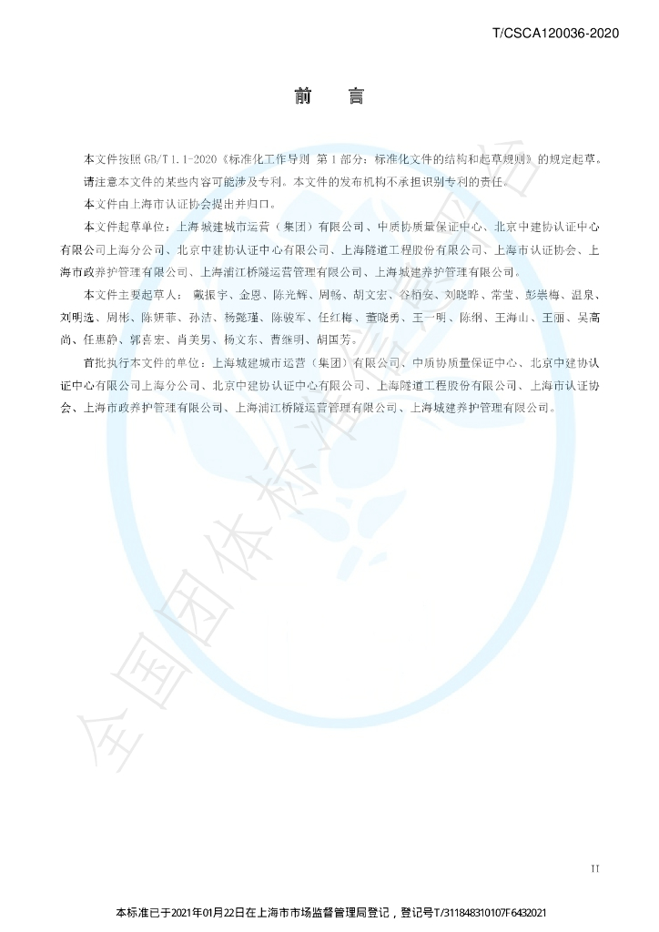 T/CSCA 120036-2020 标准预览