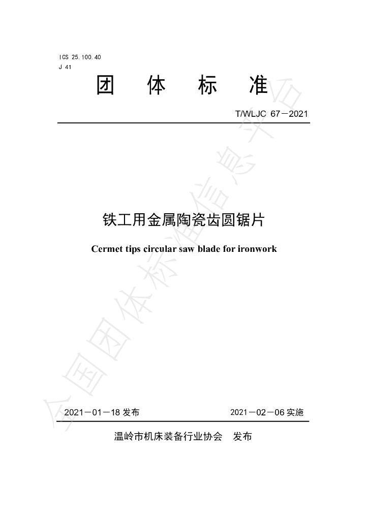 T/WLJC 67-2021 标准预览