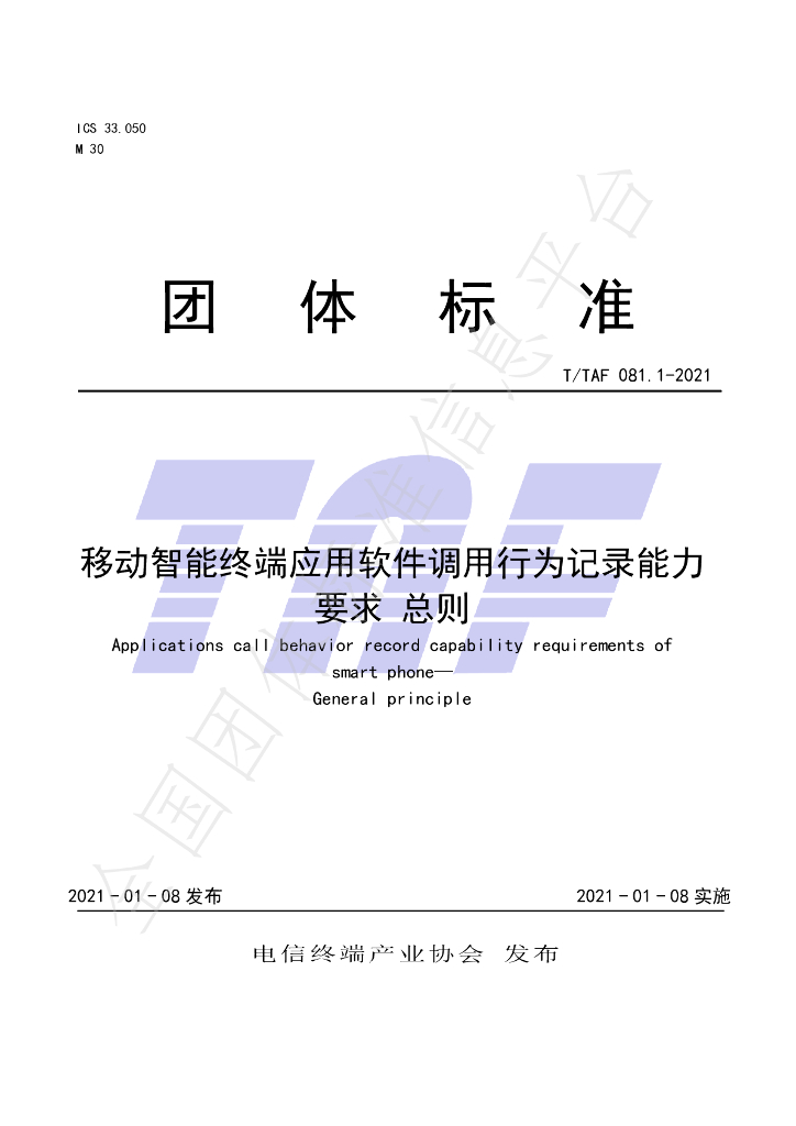 T/TAF 081.1-2021 标准预览