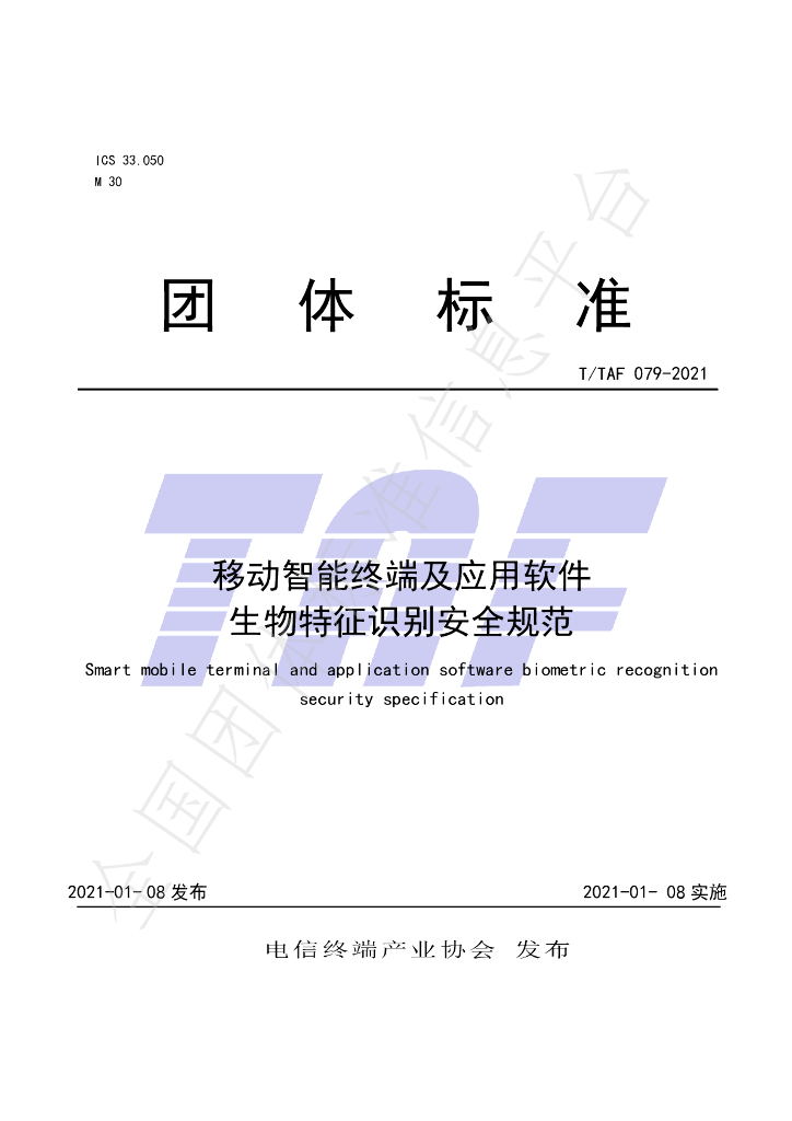 T/TAF 079-2021 标准预览