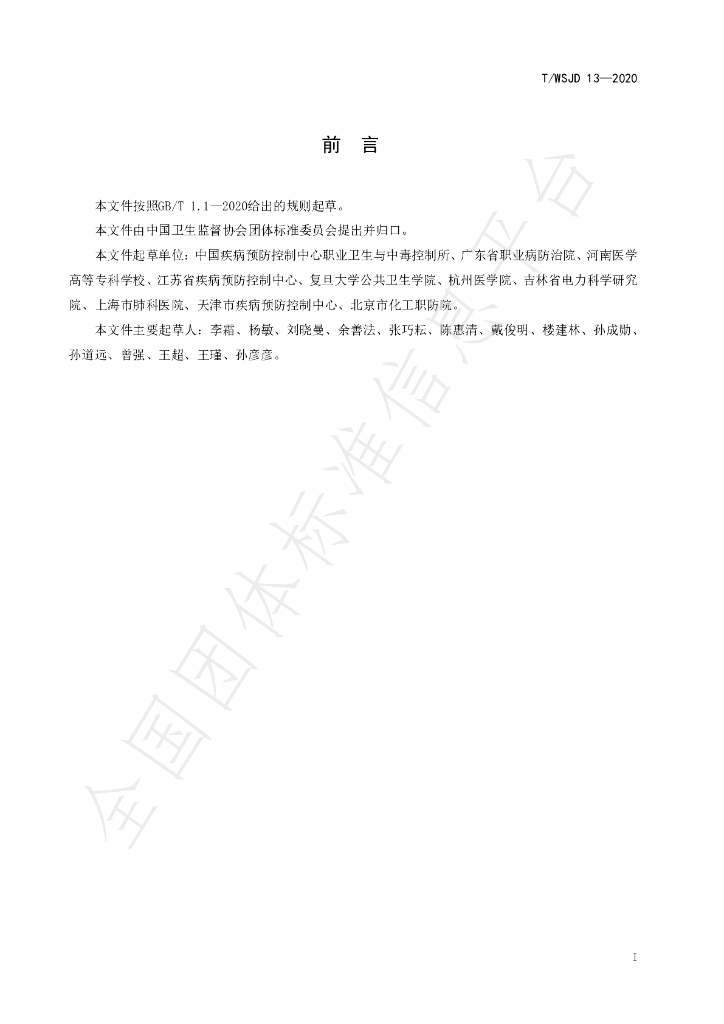 T/WSJD 13-2020 标准预览