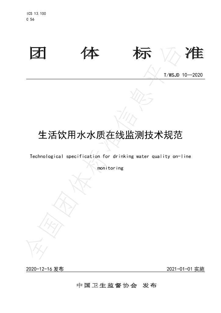 T/WSJD 10-2020 标准预览