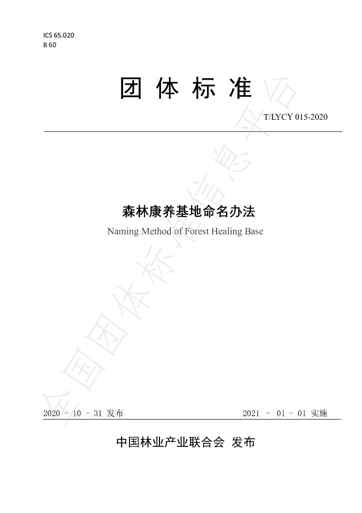 T/LYCY 015-2020 标准预览