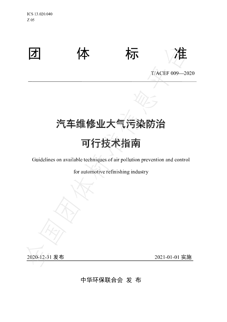 T/ACEF 009-2020 标准预览