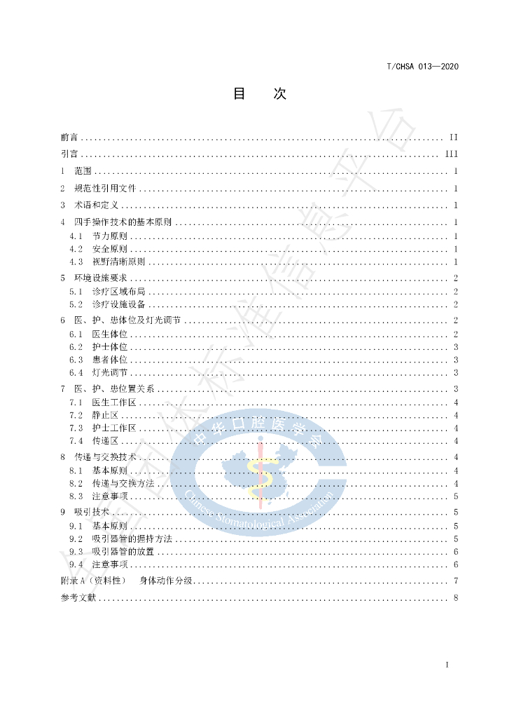 T/CHSA 013-2020 标准预览