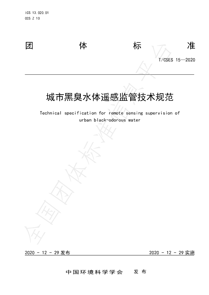 T/CSES 15-2020 标准预览