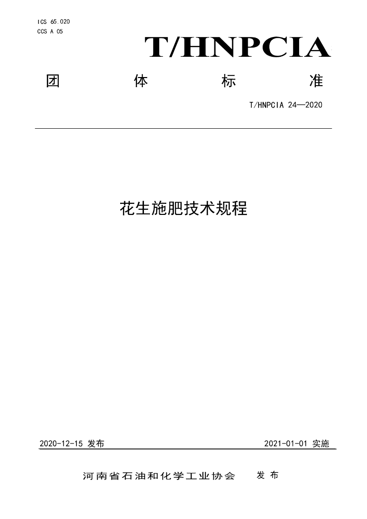 T/HNPCIA 24-2020 标准预览