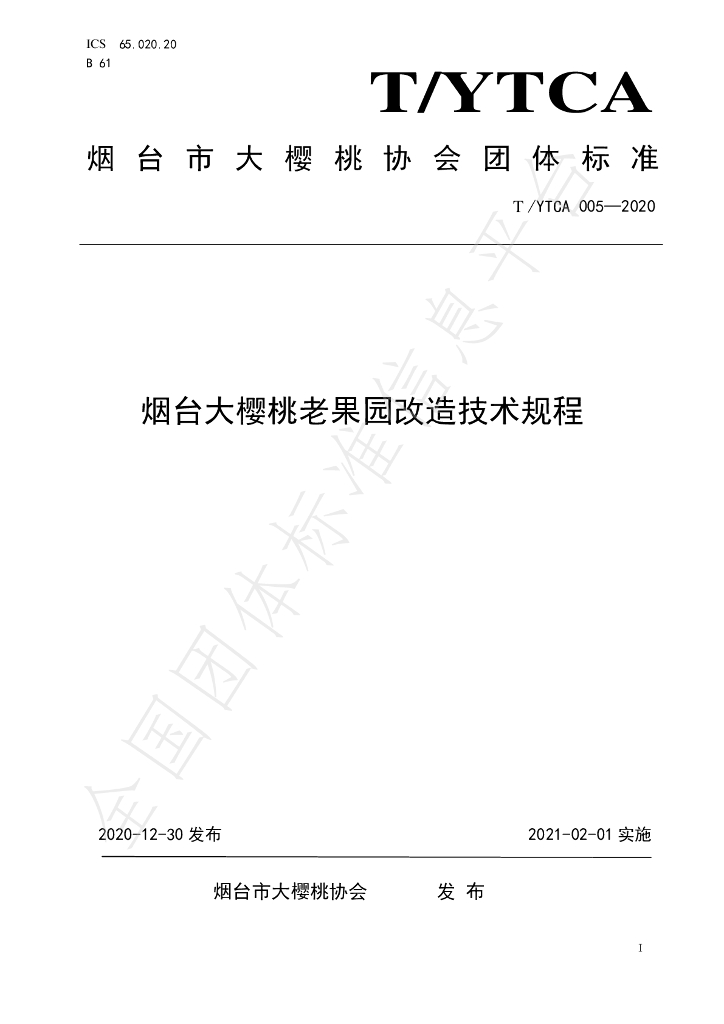 T/YTCA 005-2020 标准预览