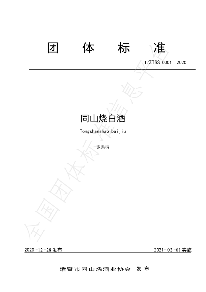 T/ZTSS 0001-2020 标准预览