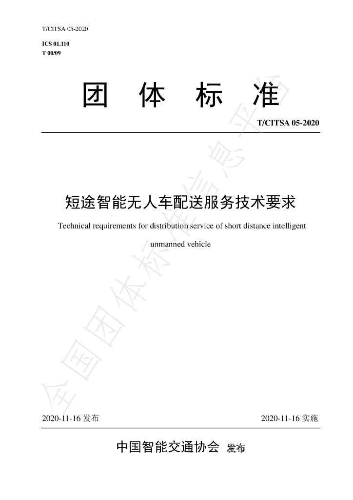 T/CITSA 05-2020 标准预览
