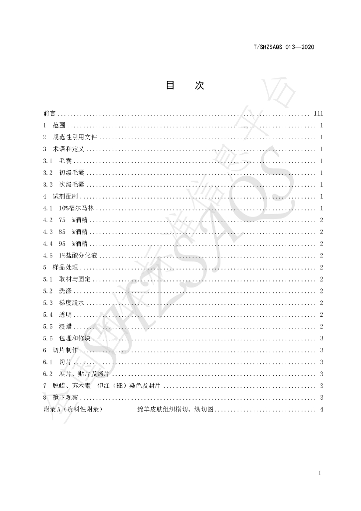 T/SHZSAQS 013-2020 标准预览