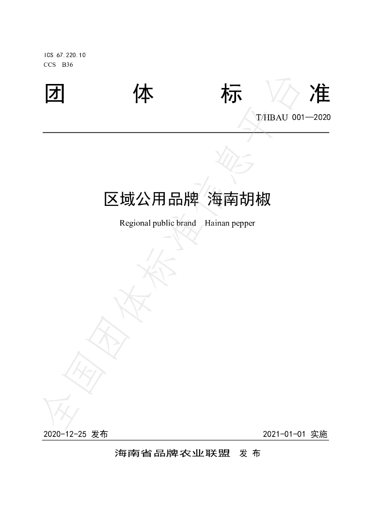T/HBAU 001-2020 标准预览