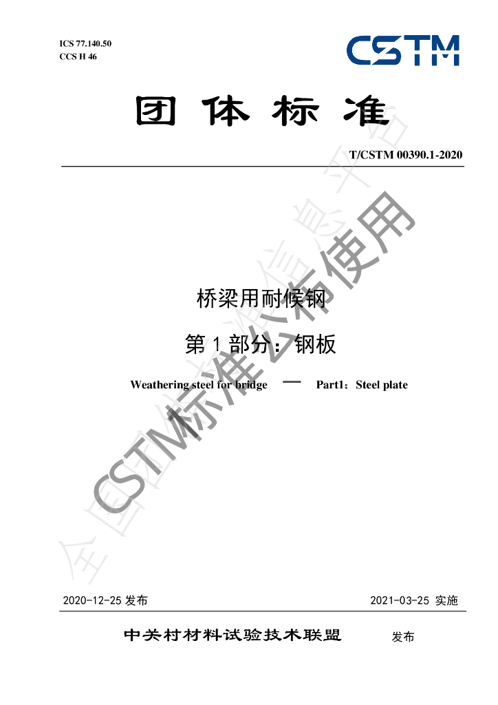 T/CSTM 00390.1-2020 标准预览