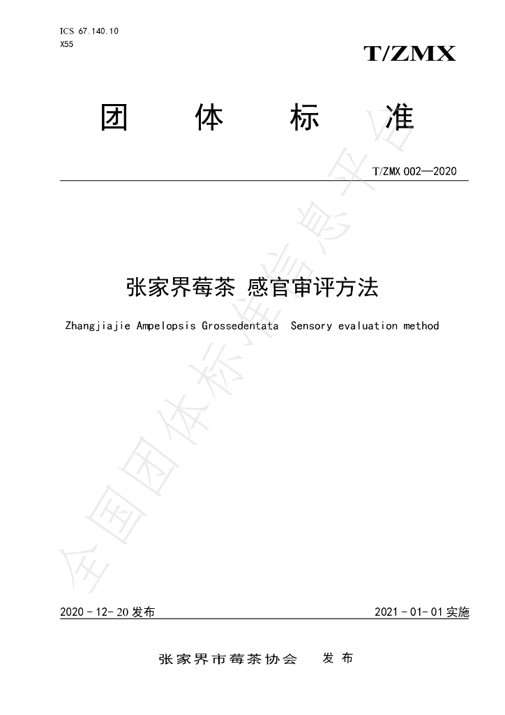 T/ZMX 002-2020 标准预览
