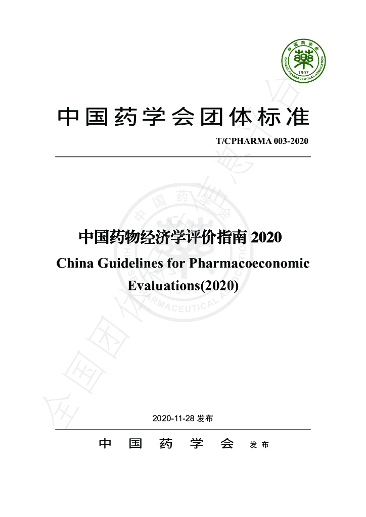 T/CPHARMA 003-2020 标准预览