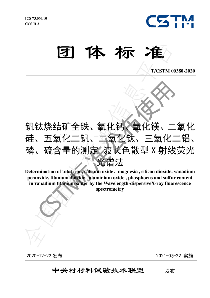 T/CSTM 00380-2020 标准预览