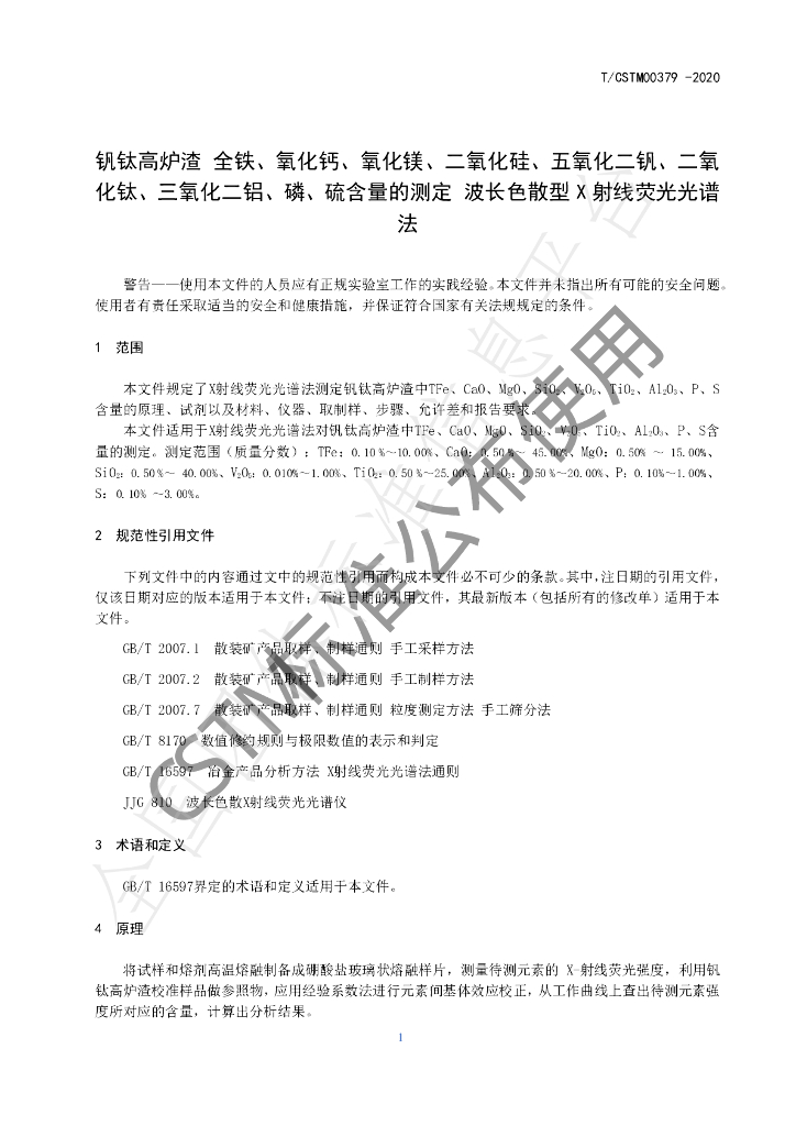 T/CSTM 00379-2020 标准预览
