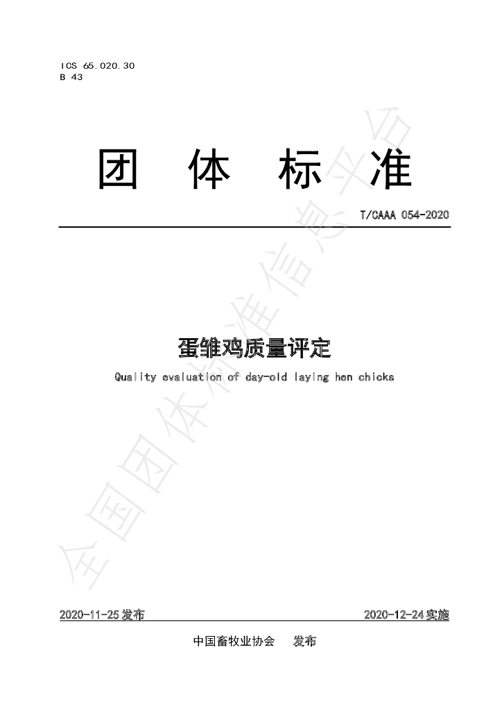 T/CAAA 054-2020 标准预览