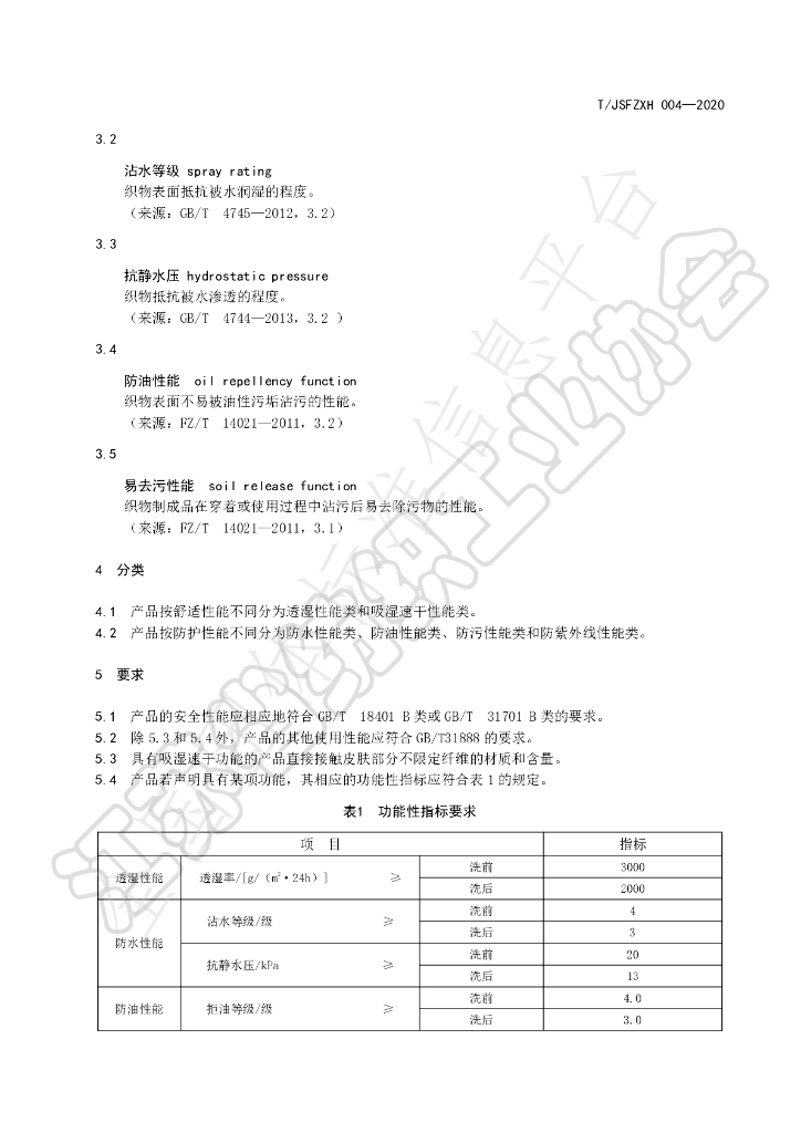 T/JSFZXH 004-2020 标准预览
