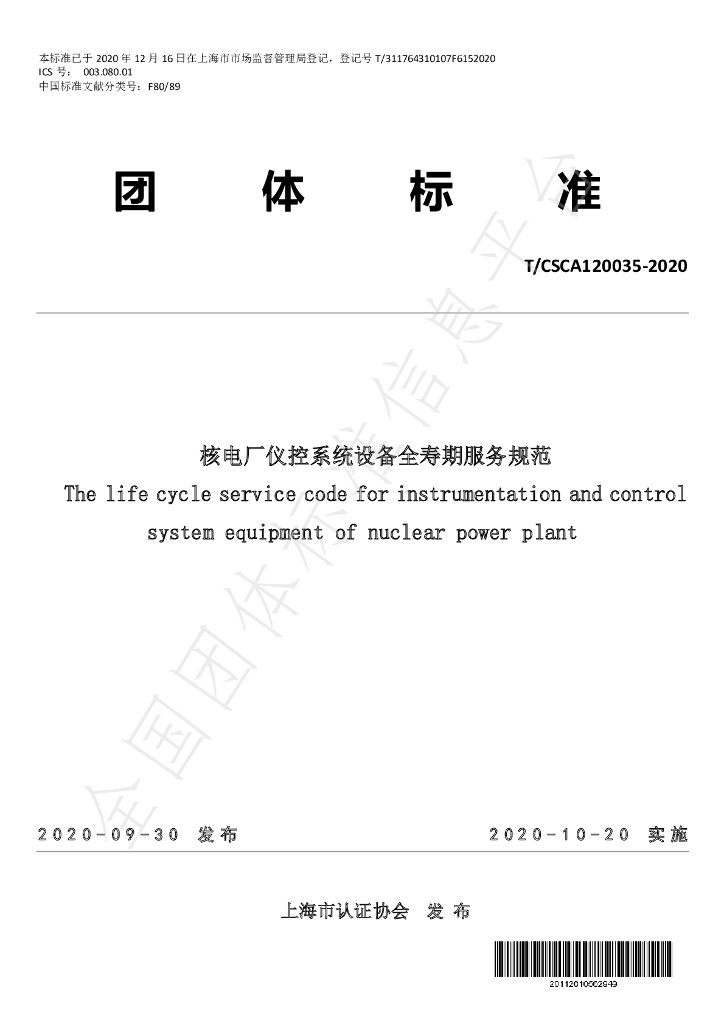 T/CSCA 120035-2020 标准预览