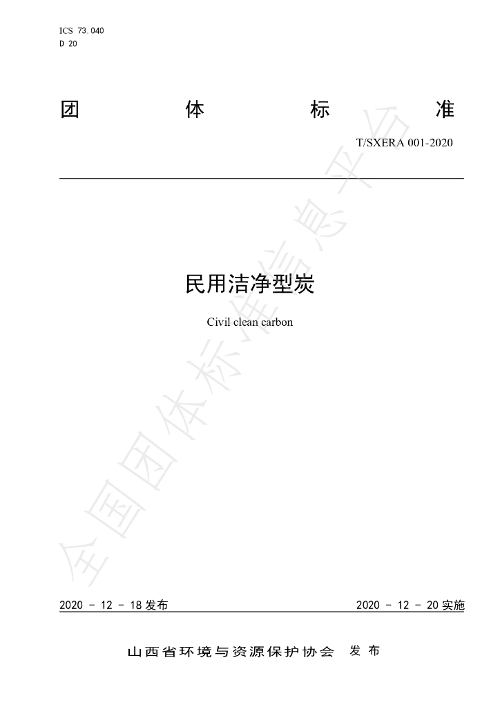 T/SXERA 001-2020 标准预览