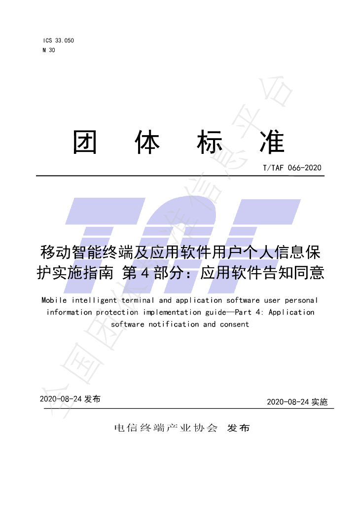 T/TAF 066-2020 标准预览
