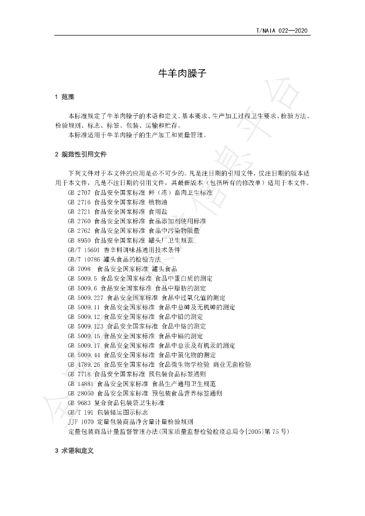 T/NAIA 022-2020 标准预览