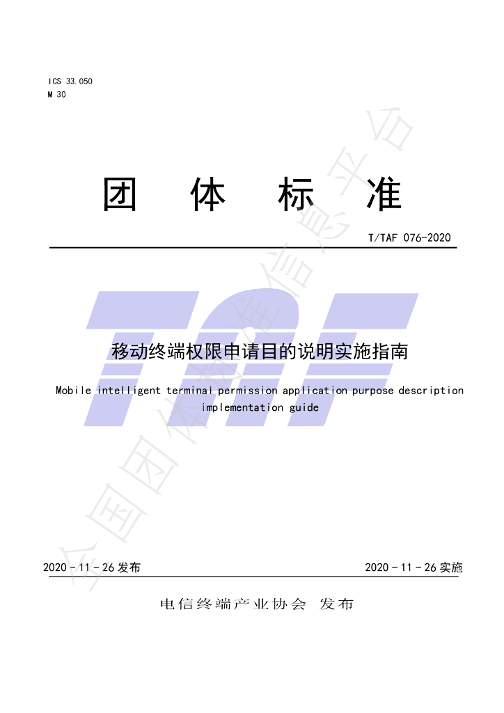 T/TAF 076-2020 标准预览