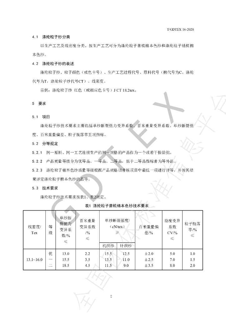 T/GDTEX 16-2020 标准预览