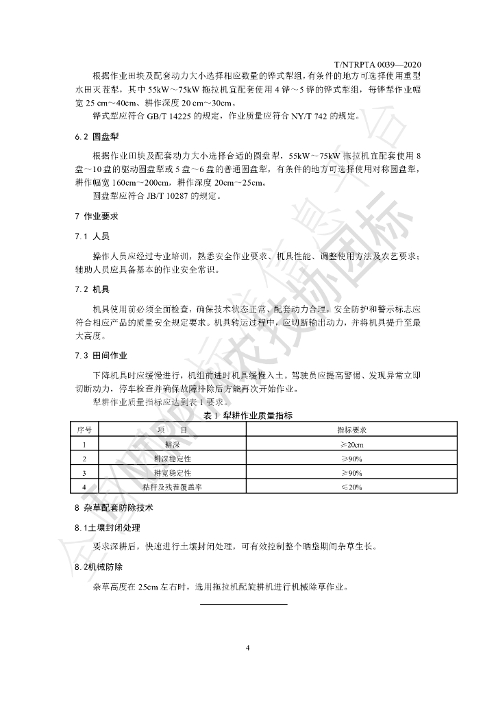 T/NTRPTA 0039-2020 标准预览