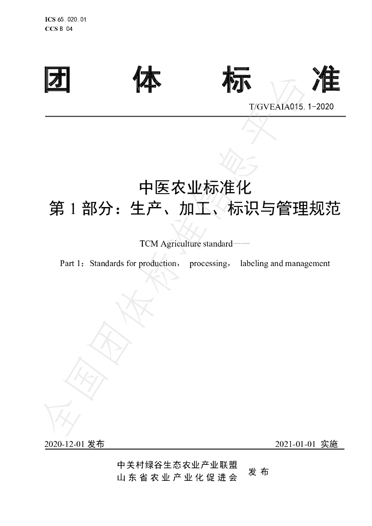 T/GVEAIA 015.1-2020 标准预览