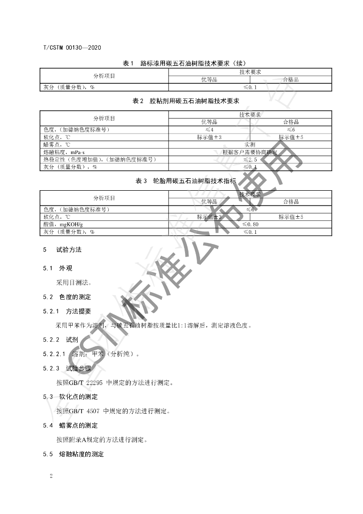 T/CSTM 00130-2020 标准预览