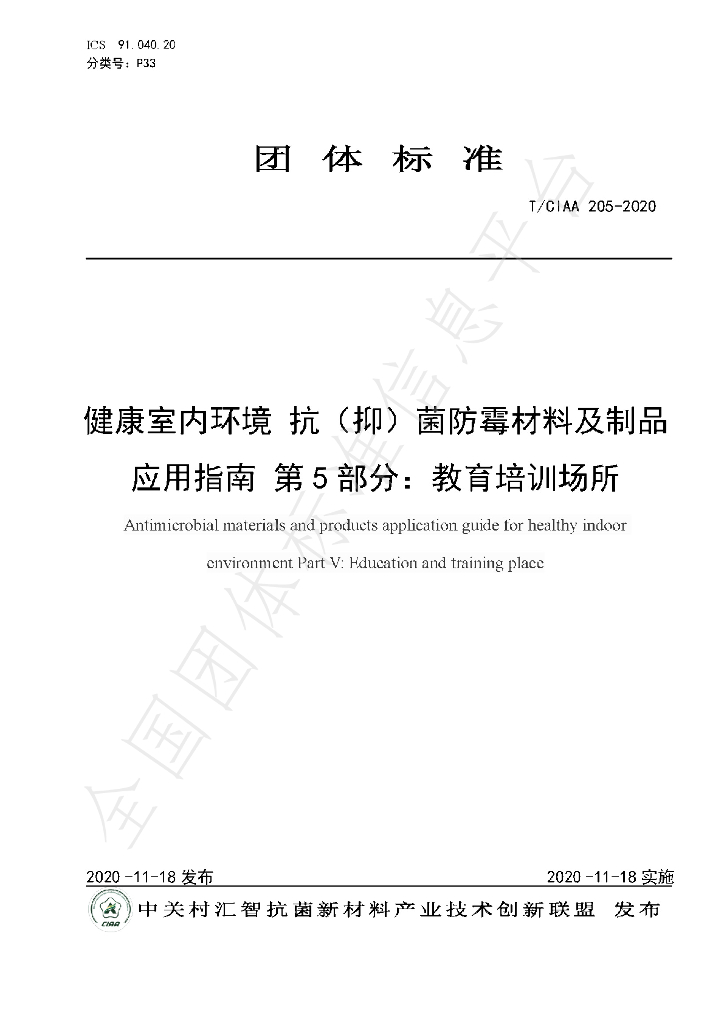 T/CIAA 205-2020 标准预览