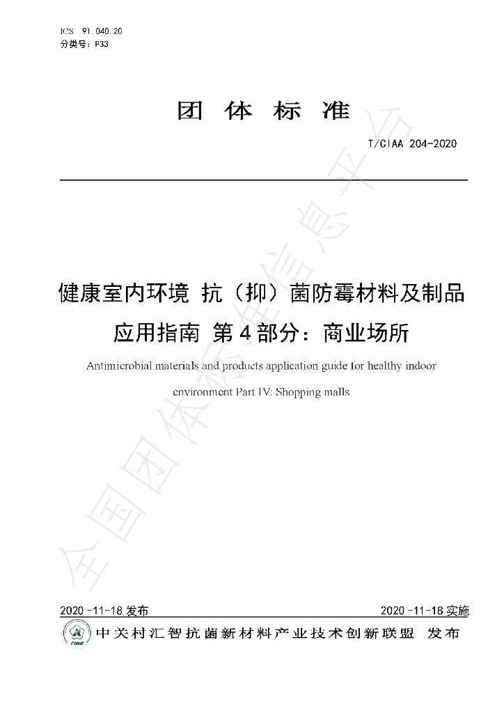T/CIAA 204-2020 标准预览