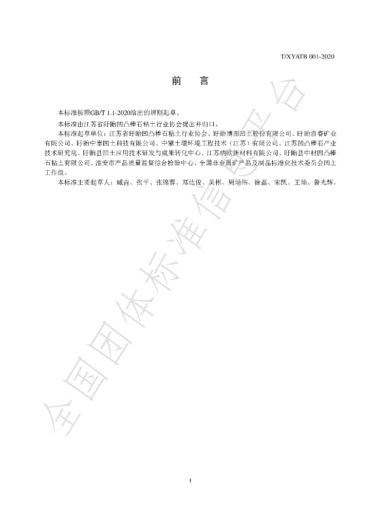 T/XYATB 001-2020 标准预览