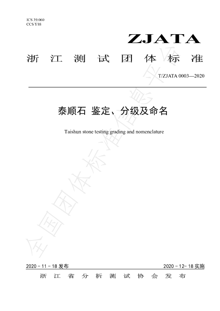 T/ZJATA 0003-2020 标准预览