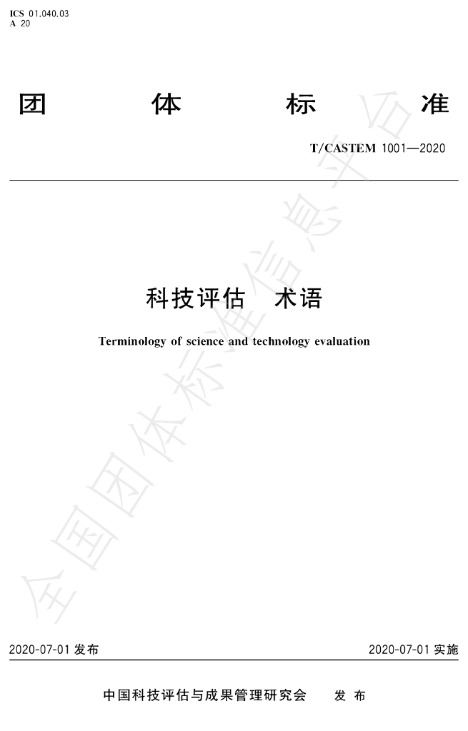 T/CASTEM 1001-2020 标准预览