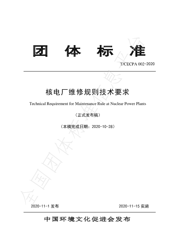 T/CECPA 003-2020 标准预览