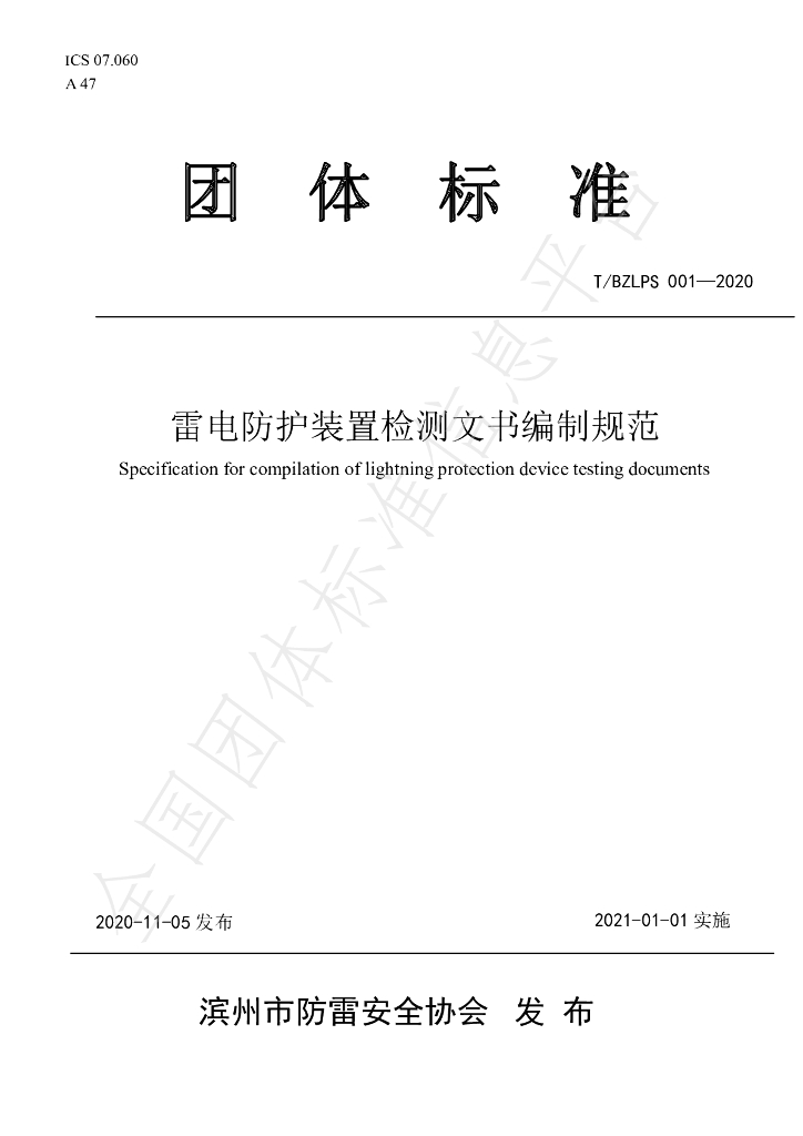 T/BZLPA 001-2020 标准预览