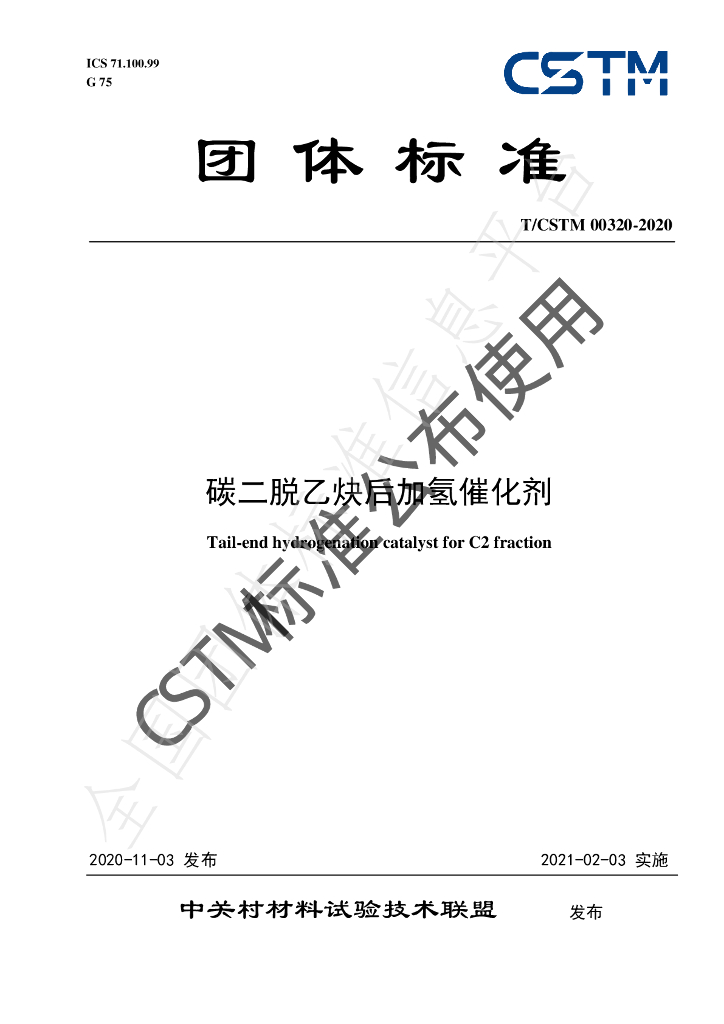 T/CSTM 00320-2020 标准预览