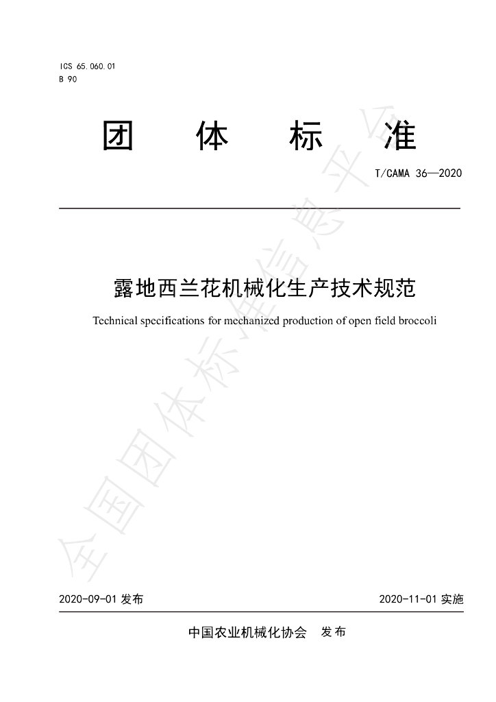 T/CAMA 36-2020 标准预览