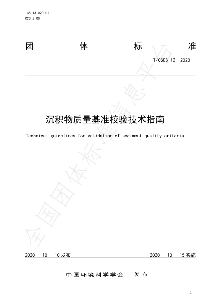 T/CSES 12-2020 标准预览