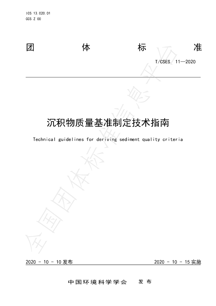 T/CSES 11-2020 标准预览