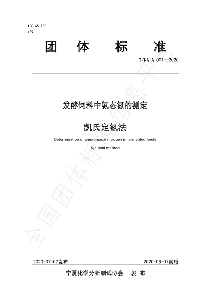 T/NAIA 001-2020 标准预览