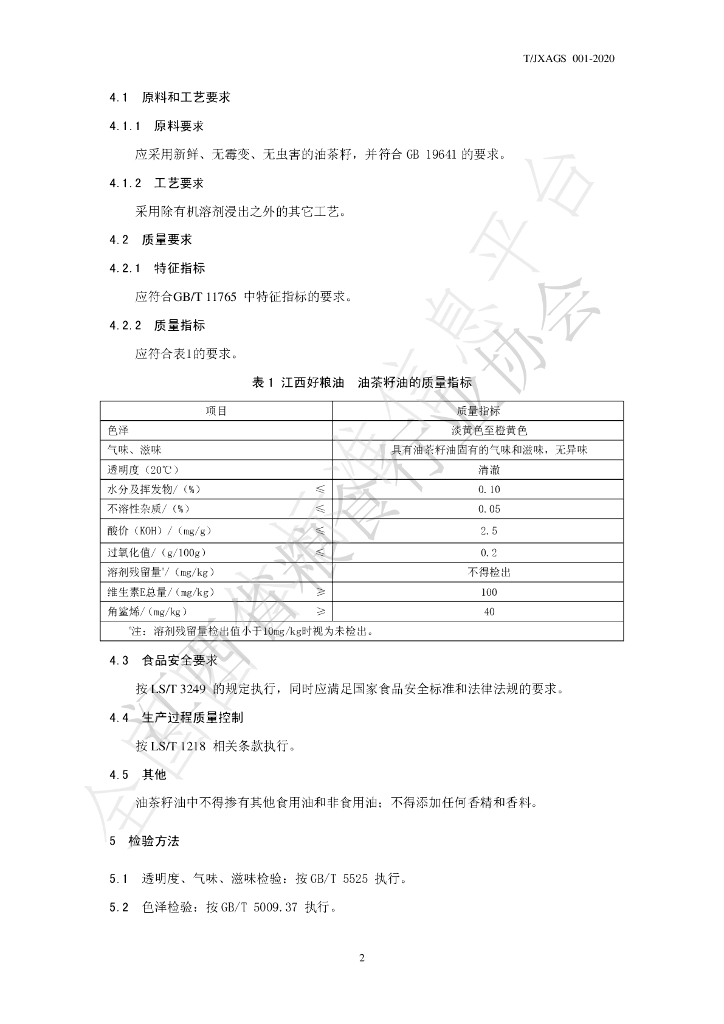 T/JXAGS 001-2020 标准预览