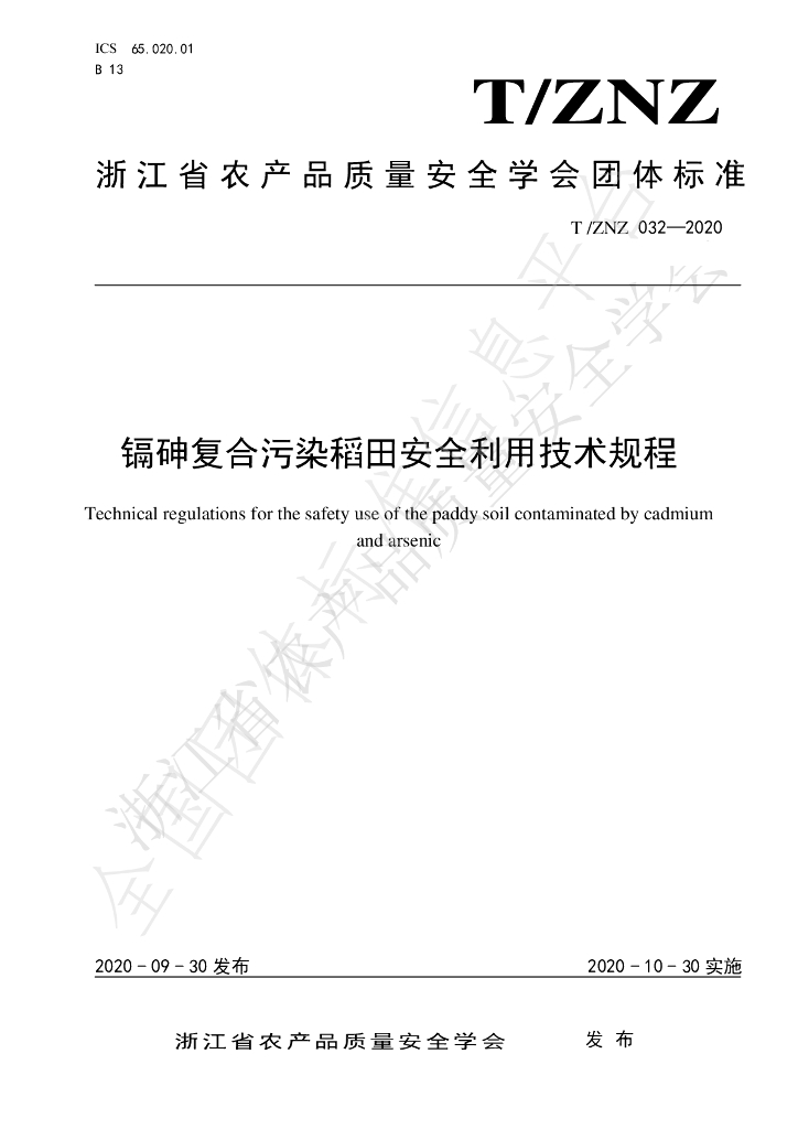 T/ZNZ 032-2020 标准预览