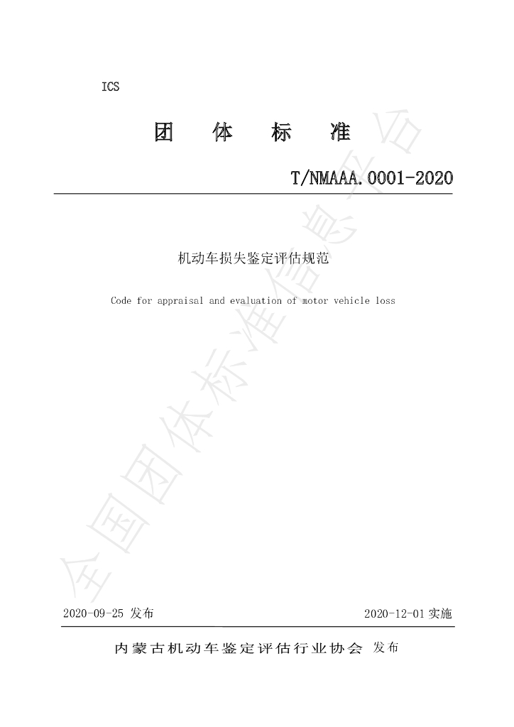T/NMAAA 0001-2020 标准预览