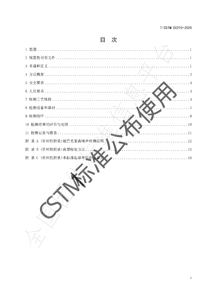T/CSTM 00210-2020 标准预览